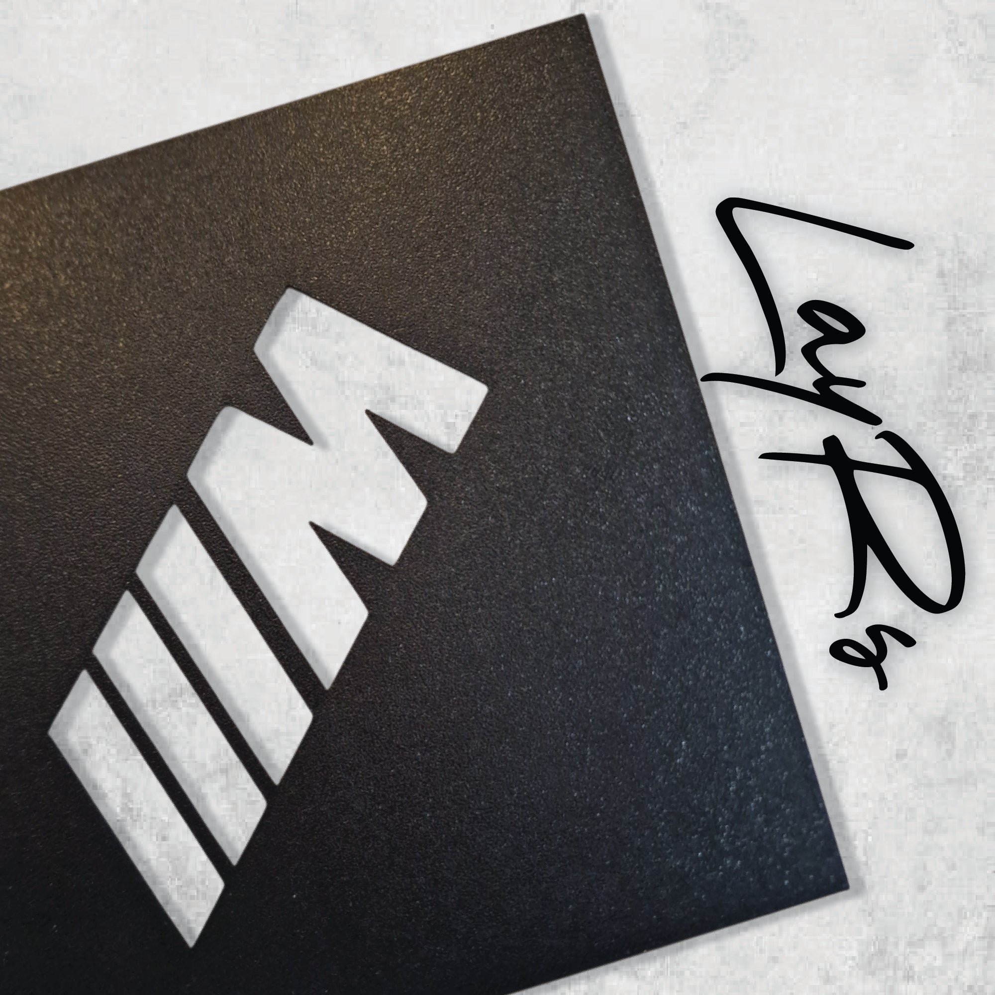 Carpet Stencil M Logo BMW